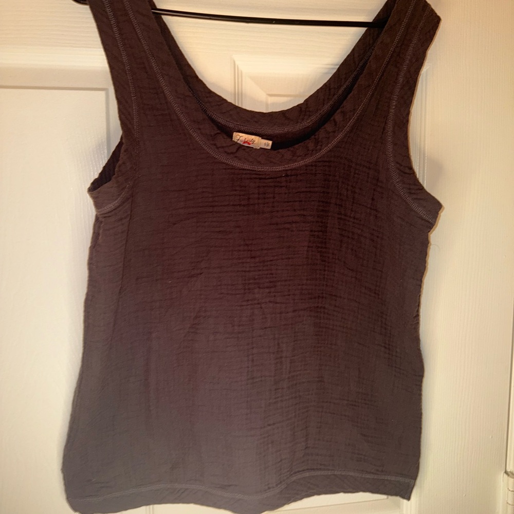 Faherty charcoal Gray Tank organic